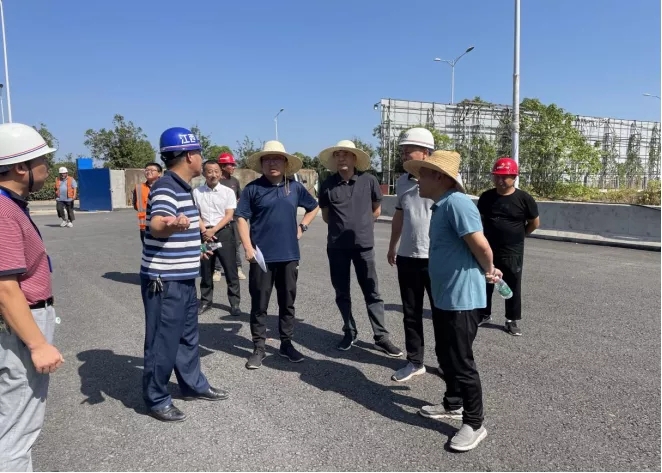 章勇视察青山湖西岸片区基础设施建设工程、丹霞路蹊径及综合管廊工程EPC项目工程